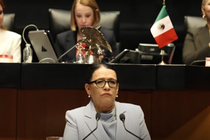 Rosa Icela entrega el Segundo Informe y abandona San Lázaro antes del debate legislativo