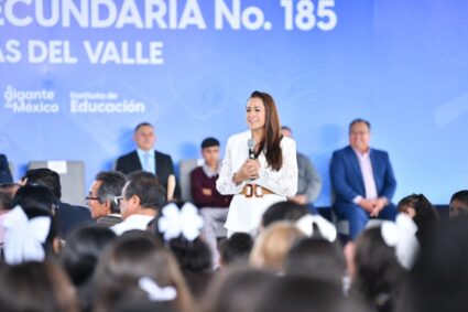 INAUGURA TERE JIMÉNEZ NUEVA TELESECUNDARIA EN VISTAS DEL VALLE, AL ORIENTE DE LA CIUDAD