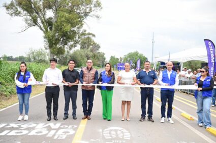 TERE JIMÉNEZ ENTREGA REHABILITACIÓN DE LA CARRETERA ESTATAL 90; ESTUDIANTES DEL NORTE TENDRÁN TRASLADOS MÁS SEGUROS